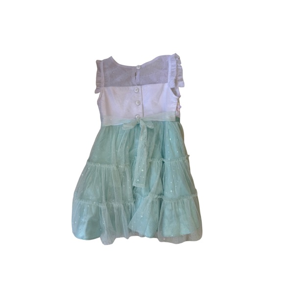 🌸 Jona Michelle Green White Formal Spring Holiday Easter Dress 3T - Picture 3 of 6
